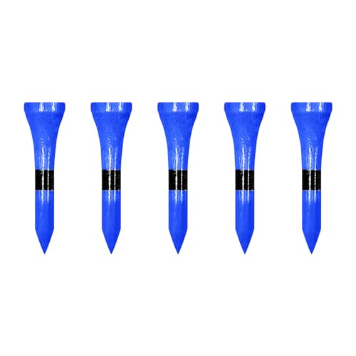 Wooden Golf Tees 3-1/4", 2-3/4", 2-1/8", 1-1/2" Available, 100 Count (Natural Color, White, Black, Blue, Red, Green, Yellow, Pink, Orange) - color: Blue, size: 1 1/2 Inch