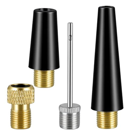 Air Pump Attachments, 4PCS Inflation Ball Pump Needles & Nozzle Adapters for Balloons, Bike Tires and Inflatable Toys, Basketball Pump Needles