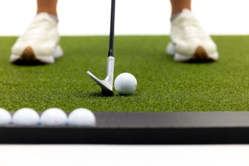 Dura-Pro Premium Turf Indoor/Outdoor Golf Mat. Bonus Tray + 3 Tees - style: Residential 4'x 5'-19MM Thickness