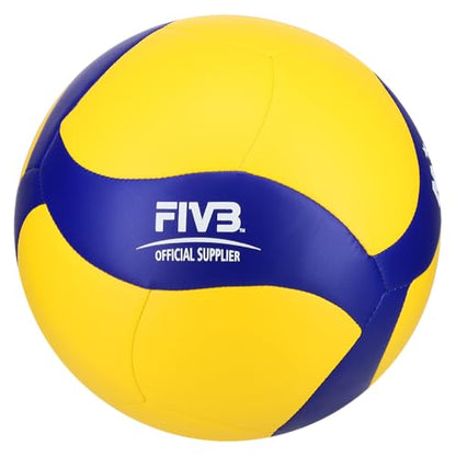 Mikasa Indoor Volleyball V360W Soft Material and for Practice (Blue/Yellow)