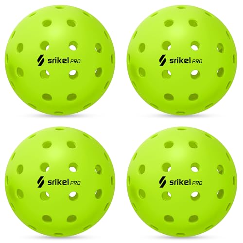Pickleball Balls-USAPA Approved Outdoor/Indoor Pickleballs,Seamless Roto-Molded Design for Durability,Crack-Resistant 40-Hole Pickle Ball for Beginner Intermediate Pro Player,6/12/36/50/100Pack