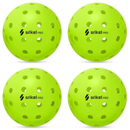 Pickleball Balls-USAPA Approved Outdoor/Indoor Pickleballs,Seamless Roto-Molded Design for Durability,Crack-Resistant 40-Hole Pickle Ball for Beginner Intermediate Pro Player,6/12/36/50/100Pack