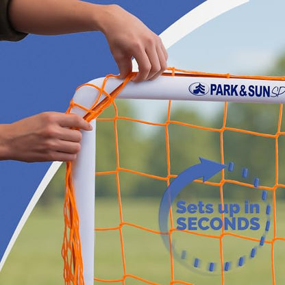 Park & Sun Bungee Slip-Net Replacement Goal Netting, Indoor/Outdoor, All-Weather (Lacrosse and Soccer/Multi-Sport)