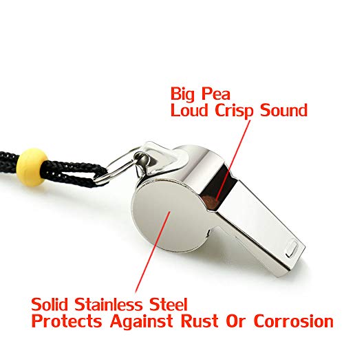 Whistle, Sports Whistles with Lanyard, Loud Crisp Sound Whistle Bulk Ideal for Coaches, Referees, and Officials - color: 8PCS