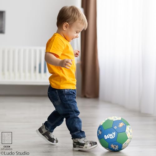 Soccer Ball 7 Inch for Kids 3+ Years Old, Ships Deflated, Bluey Jr - color: Bluey Jr