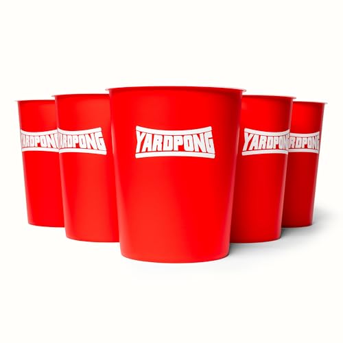 YardPong – Giant Yard Pong and Basketball Game with 12 Buckets, 2 Balls, Carrying Bag, and Air Pump – Outdoor Game for Lawn, Backyard, Beach, and Family Fun