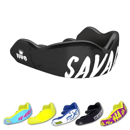 DAMAGE CONTROL High-Impact Mouth Guard – Sports Mouthguard for Boxing, Football, Hockey, Lacrosse & Basketball, Protects Teeth & Jaw, Protective Mouthpiece for Adults & Youth (Adult, Savage) - color: Savage, size: Adult