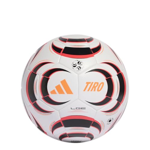 Adidas Tiro League Soccer Ball - color: White/Black/Lucid Red, size: 5