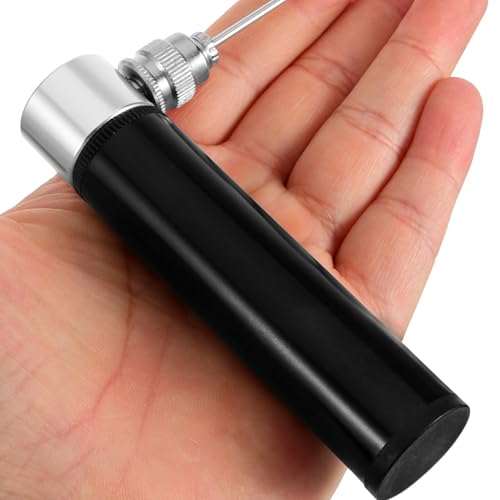 Portable 8-inch Sports Ball Pump for Basketball Soccer Volleyball with Pump Needle and Flexible Hose Handheld Inflation for Outdoor Team Sports and Exercise Balls