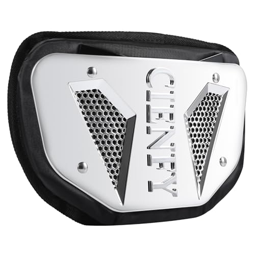 Cienfy Football Back Plate for High-Impact Protection, Universal Football Backplate for Shoulder Pads, for Youth and Adult - size: Youth, style: Silver