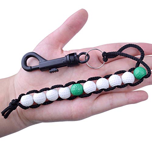 2pcs Golf Deluxe Beads Count Stroke Score Counter and Marbles for Golf Games