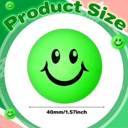Soulchen 36 Pcs Glow in The Dark Table Tennis Balls 40mm Lighted Table Tennis Ball Luminous Green Neon Ball for Outdoor Practice Night Party Decor Sports Activities Party Favor Goodie Bag Gift