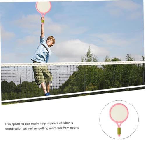 Kids Tennis Racket Set Plastic Toddlers Badminton Racquet with Badminton Ball Tennis Ball