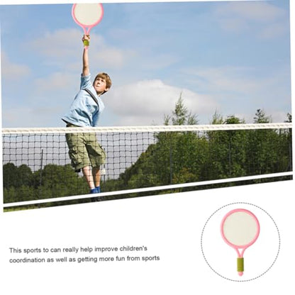 Kids Tennis Racket Set Plastic Toddlers Badminton Racquet with Badminton Ball Tennis Ball