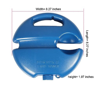 Q&F Tech Tennis Trainer Rebound Ball Set, Solo Practice Reaction Kit/Ball, Portable Self Training Tool/Device, for Beginners/Adults - 1base+2balls