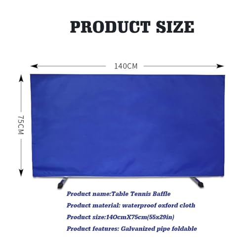 The Movable Ping Pong Ball Baffle,Table Tennis Training Fence Removable Obstacle Block, Portable Temporary for Court，（Orange，140x75CM-6PCS）