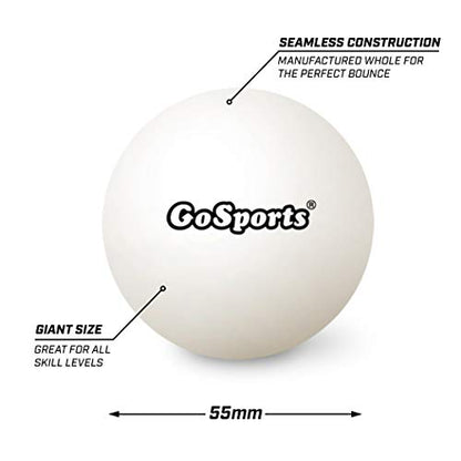 GoSports 55mm XL Table Tennis Balls 12 Pack - Jumbo Table Tennis Balls for Training or Other Toss Games