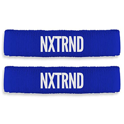 1 Pair Nxtrnd Bicep Bands, Sweat-Absorbent Arm Sweatbands, Football Accessory - color: Blue