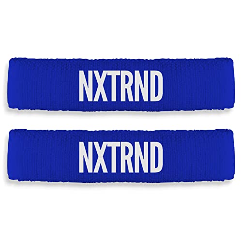 1 Pair Nxtrnd Bicep Bands, Sweat-Absorbent Arm Sweatbands, Football Accessory - color: Blue