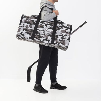 Jetstream Heavy Duty Multi Pocket Durable Sports Gym Equipment Travel Duffel Bag - color: L 32" Camo, size: 32IN