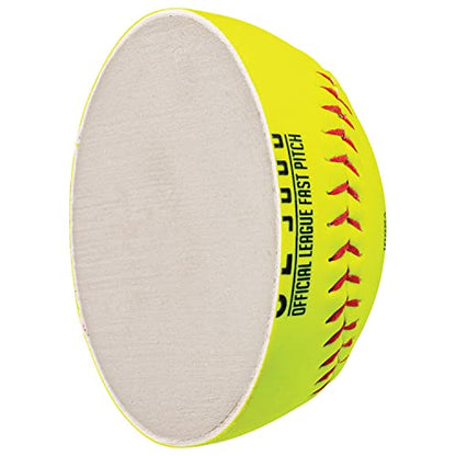 Franklin Sports Official Game Softballs - OL3000 Fastpitch 12" Inch Yellow Softballs - Official Size + Weight Tournament Balls for Practice + Games - 1 Softball - size: 12-Inch, style: 12 Pack