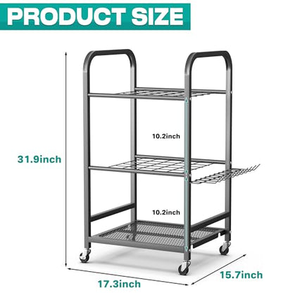 EVERHANGER Garden Tool Organizer and Storage, Yard Tool Stand Garage Tool Organization, Yard Tool Racks for Indoor/Outdoor Use