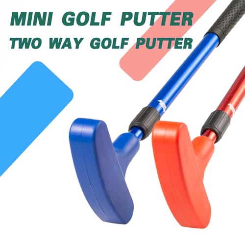 Mini Putting Set, Build Your Own Course at Home, the Office or On the Green, Includes 6 Pack Golf Putting Cups with Flags, 2 Pack Mini Golf Clubs and 10 Pack Foam Golf Balls