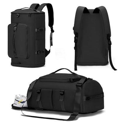 MIYCOO Gym Bag for Men Women with Shoes Compartment - Duffle Bag, Travel Backpack, Sports Backpack, Weekender Overnight Bag with Wet Pocket - Black - color: Black -Style2