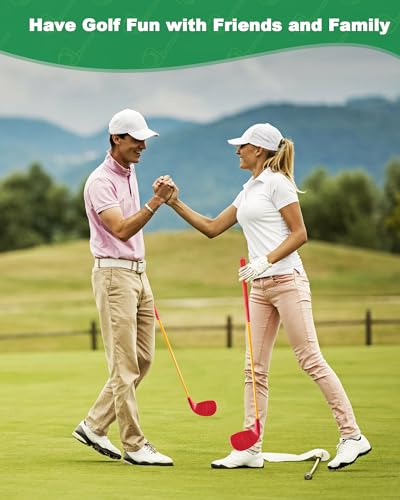 HOTWIND Backyard Golf Game Clubs with 5”x 3.5” Oversize Heads and 36” Lightweight Carbon Shaft for Adults Play Outdoor Golf Yard Game in Grass Parks and Yards Hit Plastic and Foam Balls - size: 2 Pack
