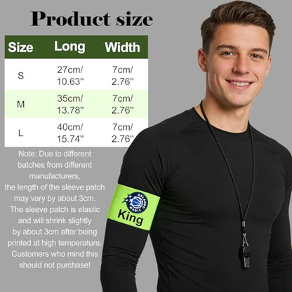 Customized Patch, Captain's Patches, Personalized Photos/Logos Can Be Printed, Non-Slip Soccer Captain's Armbands, Universal for Adults Children (Solid Style)