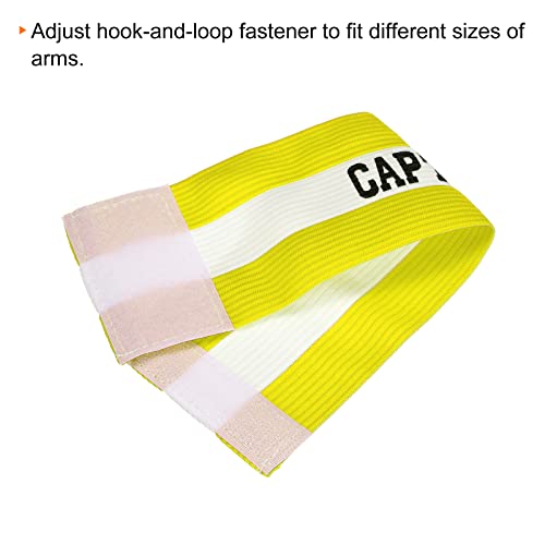 PATIKIL Captain's Armband, Elastic Arm Band for Soccer Training - color: Yellow