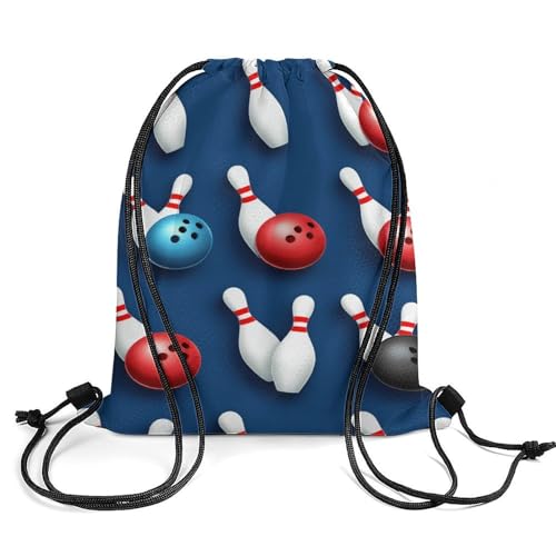 Beam Backpack Drawstring Sack Large Capacity for Soccer Basketball Sports Workout Equipment Travel, Bowling Ball Bags - color: Picture (744)