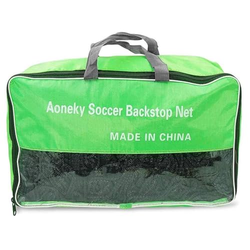 Aoneky Soccer Backstop Net 10x10 ft - Heavy Duty 3mm Polyester Sports Barrier Netting with 4x4 inch Mesh, UV Resistant for Outdoor Training, Football & Multi-Sport Use (7 Size Options) - size: 15x20ft