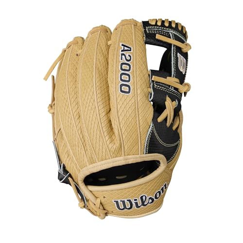 Wilson Summer 2025 A2000® Baseball Gloves - color: Blonde/Black, size: Infield - 11.75"