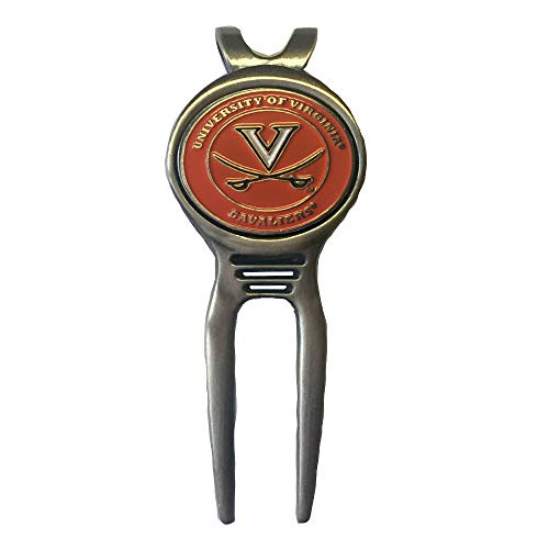 Divot Repair Tool Removable Magnetic Ball Marker-Best Divot Fixer - style: VIRGINIA CAVALIERS