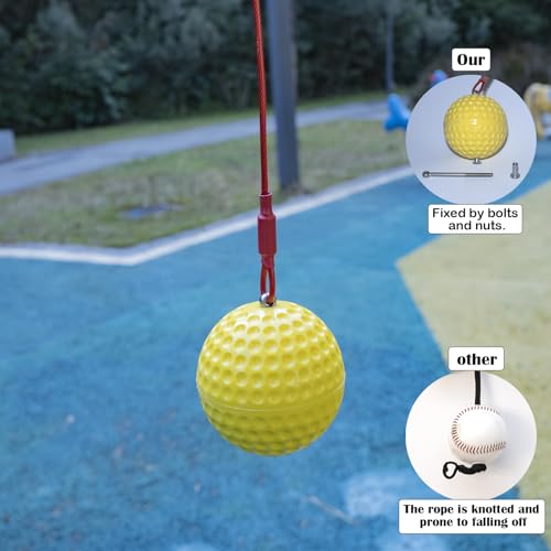 Batting Swing Trainer for Baseball and Softball,Solo Baseball Softball Hitting Trainer,Rope Bat Swing Trainer,Softball Training Equipment,Baseball Swing Training for Backyard