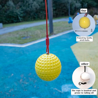 Batting Swing Trainer for Baseball and Softball,Solo Baseball Softball Hitting Trainer,Rope Bat Swing Trainer,Softball Training Equipment,Baseball Swing Training for Backyard