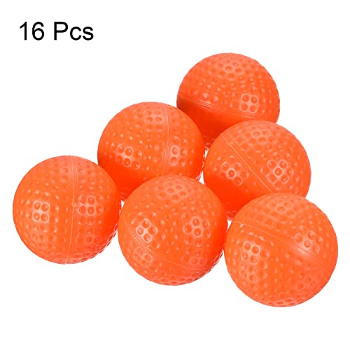 PATIKIL Golf Practice Balls, Hollow Flight Training for Indoor Swing Practice - color: Orange