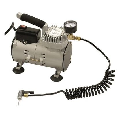 Champion Sports Electric Ball Inflator – Quiet High-PSI Air Compressor & Ball Pump for Sports Balls, 110–120V AC - size: 1/8 HP - 60 PSI (Ultra Quiet)