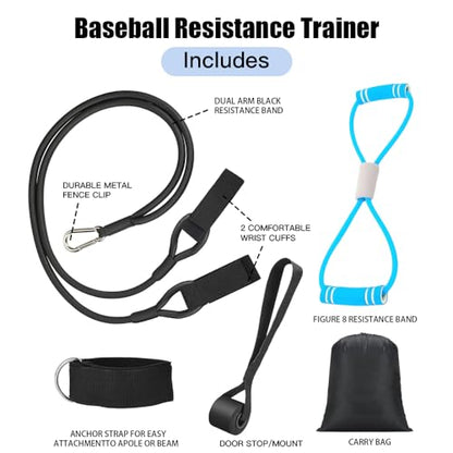 Davllin Baseball Softball Resistance Training Bands - Pitching Trainer and Arm Trainer for Pitching Arm Strength Throwing Warm up Stretching - style: 5-in-1-25lbs