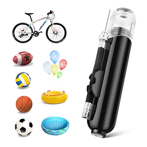 BROTOU Ball Pump, Dual Action Inflate Air Pump with 3 Needles and 2 Nozzles for Soccer Ball, Basketball, Volleyball, Balloons, Bikes