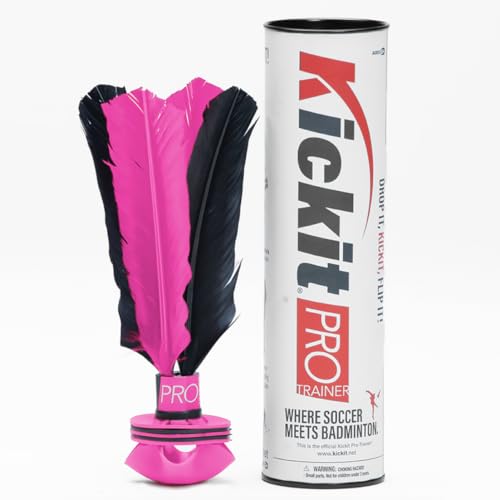 Kickit | The Original Birdie Soccer PRO Trainer | Play Outdoors, Indoors or Backyard, Beach or Tailgate, All Ages Fun & Travel Friendly (Black & Red) - color: Pink & Black PRO