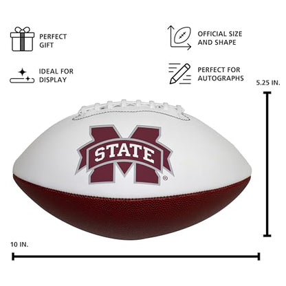 NCAA Mississippi State Bulldogs Autograph Football, Official Size, Brown