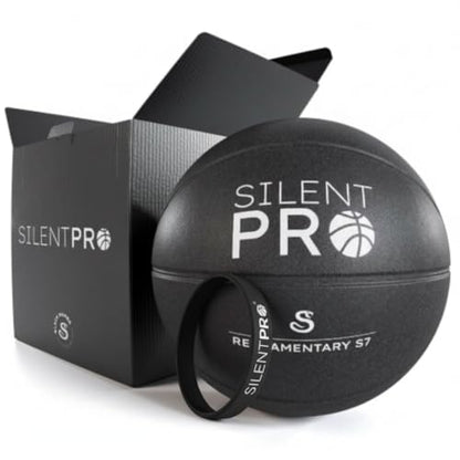 Silent Basketball – Black Mamba – Size 7 (29.5") – Quiet Indoor Dribbling – Premium Foam Basketball, Exact Shape – Certified Child Safe – Soundless, Noiseless Indoor Play - style: Premium Series