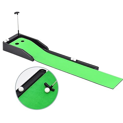 Golf Putting Mat Golf Putting Matt Indoors with Ball Return Convenient Improving Putting Skills Blanket Putting for Amateurs