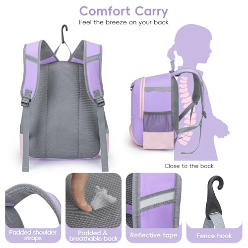 KAVIGOR 2026 Youth Baseball & Softball Bag | Ultra-Light Tball Backpack with Shoe Compartment & Helmet Holder | Skin-Soft Fabric - color: Berry Purple