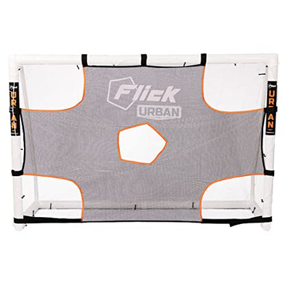 Flick Soccer Urban Target Sheet – 5 Scoring Target Zones – Football Training Net for Penalty Shootouts – Fits All 12 Foot x 6 Foot uPVC Goals – Detachable - size: 12 foot x 6 foot