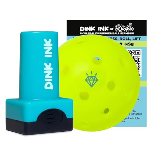 Dink Ink Pickleball Stamper – Fun Way to Mark Your Pickleballs | Great Gift for Pickleball Lovers | Easy to Use | No Mess | Long-Lasting Ink | Perfect Stocking Stuffer for The Holiday - color: Gem Shot