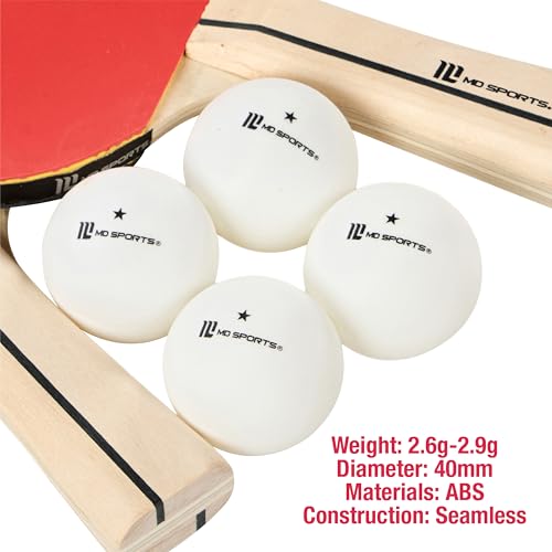 MD Sports Table Tennis Tables Multiple Styles Ping Pong Tables, Foldable for Easy Storage with Nets Included, Perfect for Family Game Rooms | Multiple Styles - style: Ping Pong Paddle Set