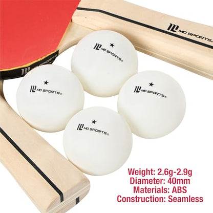 MD Sports Table Tennis Tables Multiple Styles Ping Pong Tables, Foldable for Easy Storage with Nets Included, Perfect for Family Game Rooms | Multiple Styles - style: Ping Pong Paddle Set